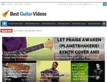 Tablet Screenshot of bestguitarvideos.com